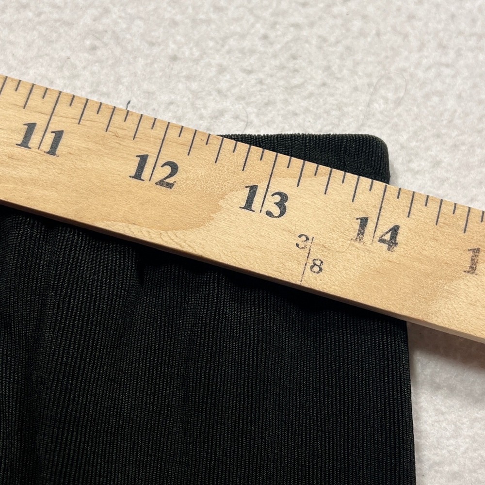 Minimalist Midi Skirt Women Large Black Elastic Waist Stretch Y2K N Touch Career - Picture 7 of 8